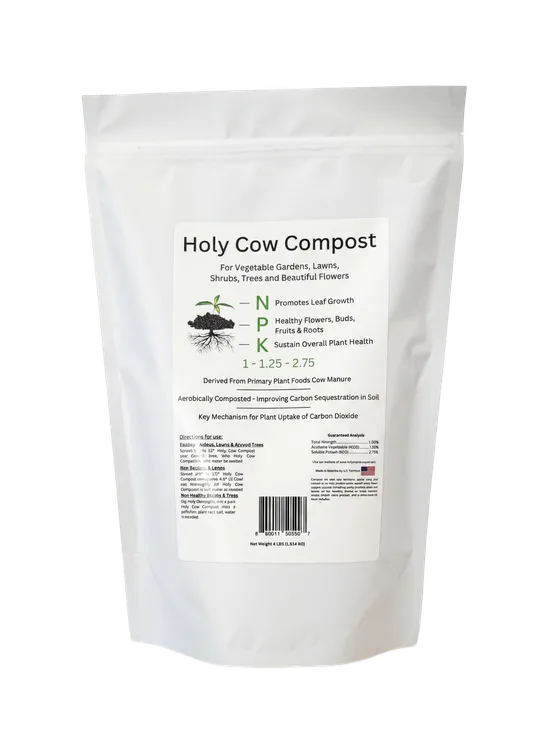 Holy Cow Compost 4 lb bag — front view